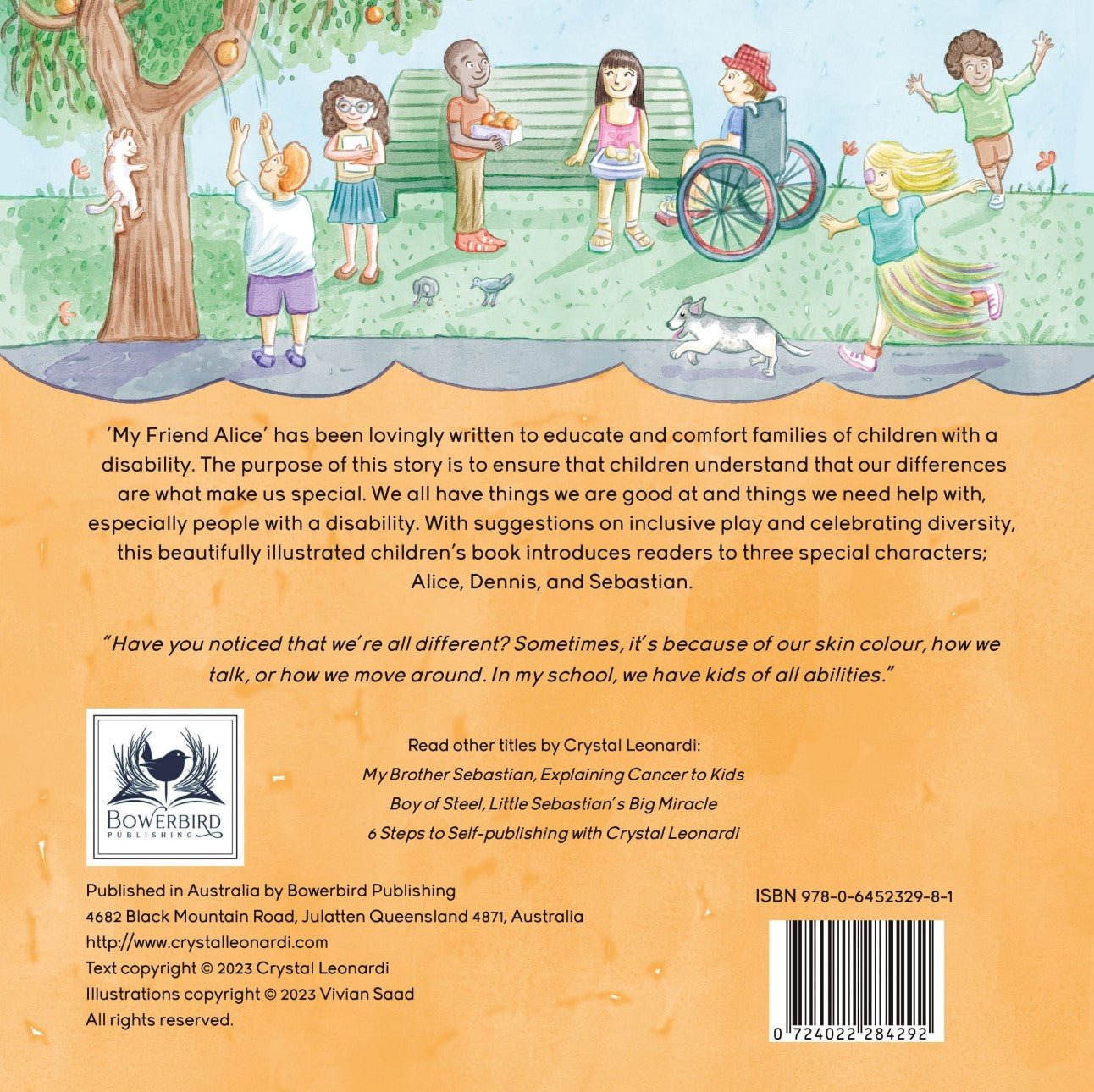 My Friend Alice: Explaining Disability to Kids, by Crystal Leonardi