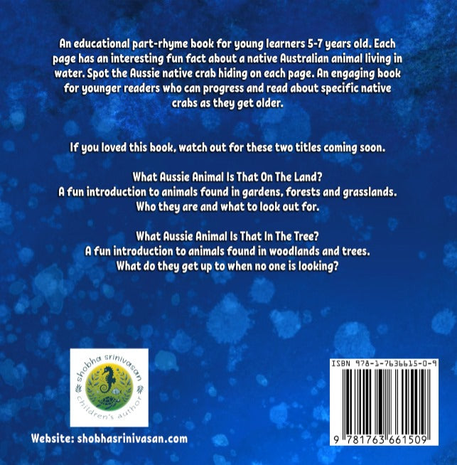 What Aussie Animal is that in the Water?, Shobha Srinivasan