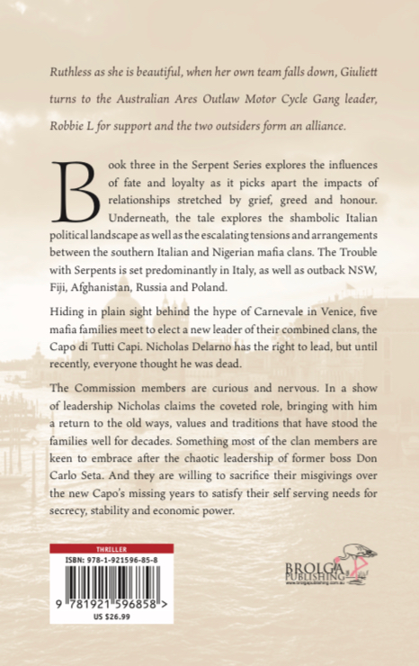 The Trouble with Serpents, Toni Grant