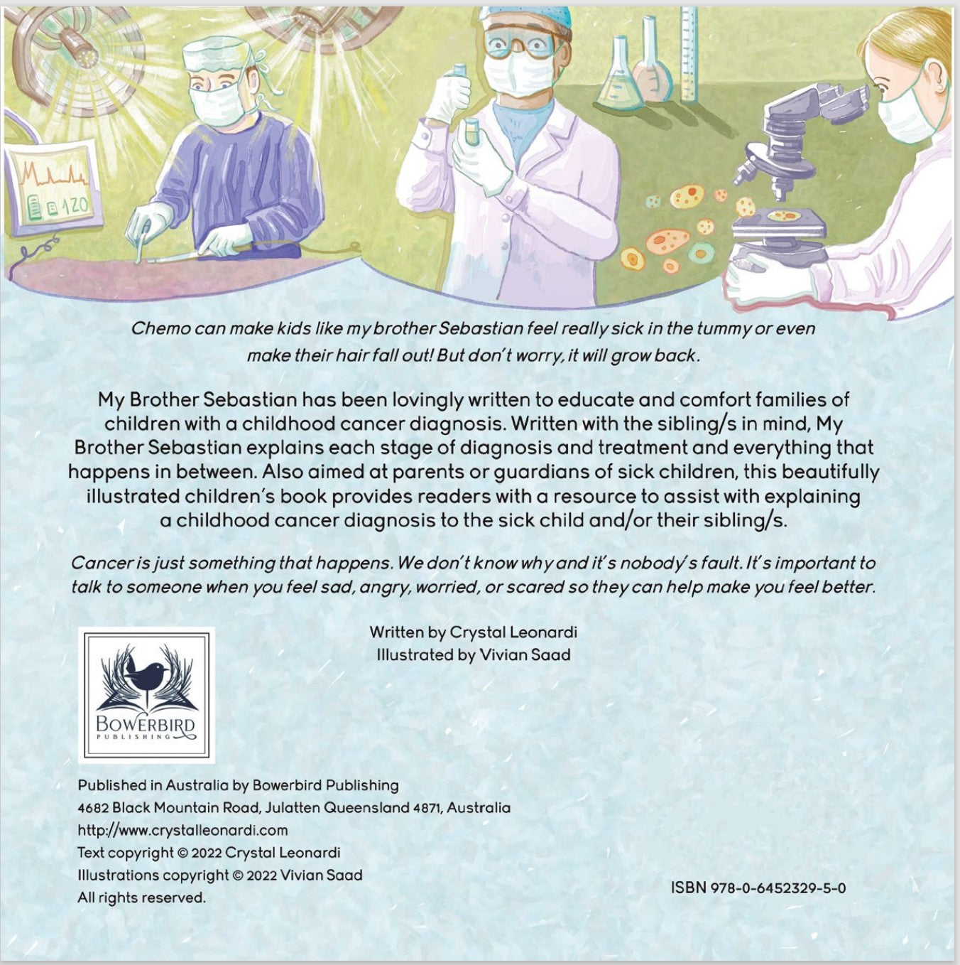 My Brother Sebastian: Explaining Cancer to Kids, by Crystal Leonardi